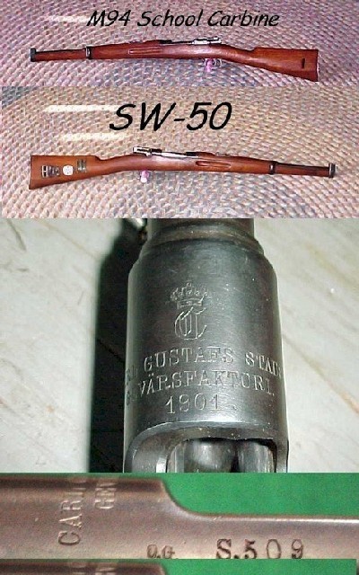 Sweden M1894 SCHOOL Carbine, 6.5 Swede.