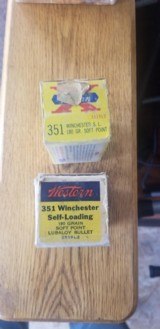 Winchester Western 351 SL Self Loading - 1 of 3