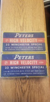 Peter's 32 Winchester Special 2 Boxes - 1 of 4