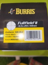 BURRIS Fullfield ll 6.5-20 x 50mm Scope - 1 of 5
