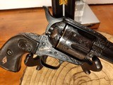 Colt SAA 45 Revolver Gold Inlayed and Engraved by Hopkins - 3 of 14