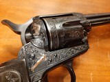 Colt SAA 45 Revolver Gold Inlayed and Engraved by Hopkins - 13 of 14