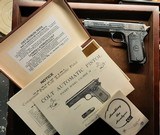Colt Custom Engraved 1903 Pocket Hammer Box & Papers - 1 of 10