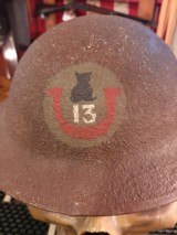 Doughboy Helmet of the 13th Infantry Division of WWI - 3 of 6