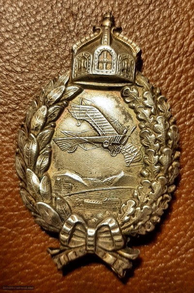 WWI Imperial Air Service Korps Badge & WWI Tank Battle Badge