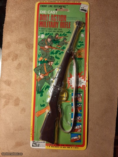 Die Cast Military Bolt Action Toy Rifle Circa 1950-60’s