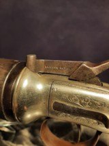 Hyper Rare ENGRAVED T.K. BAKER Transitional .44 PERCUSSION Revolver - 4 of 12