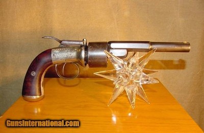 Hyper Rare ENGRAVED T.K. BAKER Transitional .44 PERCUSSION Revolver