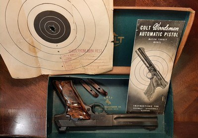Colt Woodsman Target Match Vintage 1950 Boxed Complete - Image 9 of 15