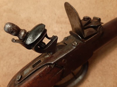 Flintlock Pistol with Spring Loaded Dagger Circa 1750-1825 - Image 5 of 11