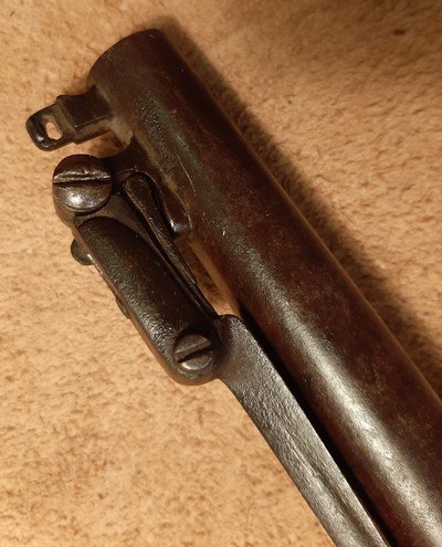 Flintlock Pistol with Spring Loaded Dagger Circa 1750-1825 - Image 8 of 11