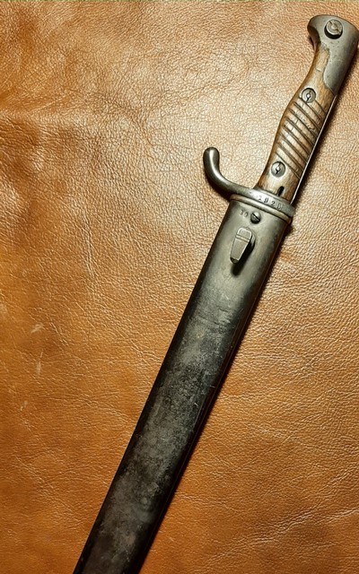 Mauser 8mm GEW 98 Imperial Rifle WWI / WWII Vet Bring-back W/ Bayonet - Image 11 of 15