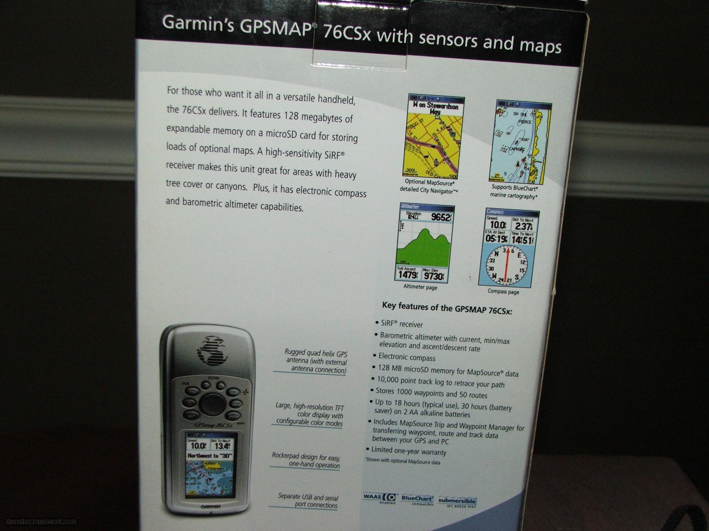 Garmin GPSMAP 76CSx Waterproof Handheld Color