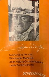 Winchester Model 94 John Wayne Commemorative 32-40 - 6 of 8