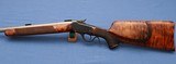S O L D - - - Hal Hartley Stocked – Winchester 1885 Low Wall - .25 .222 Rimmed "Copperhead" – Custom Varmint by H.W. Creighton - 3 of 12