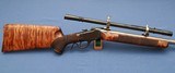 S O L D - - - Hal Hartley Stocked – Winchester 1885 Low Wall - .25 .222 Rimmed "Copperhead" – Custom Varmint by H.W. Creighton - 12 of 12