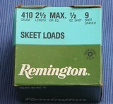 REMINGTON - .410 Skeet - AMMO - Full Case - 500 rounds ! - 1 of 4