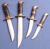 S O L D - - - Frank Richtig - Clarkson Neb. - 5 inch Hunting Knife. - 5 of 5