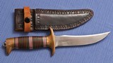 S O L D - - - Frank Richtig - Clarkson Neb. - 5 inch Hunting Knife. - 2 of 5