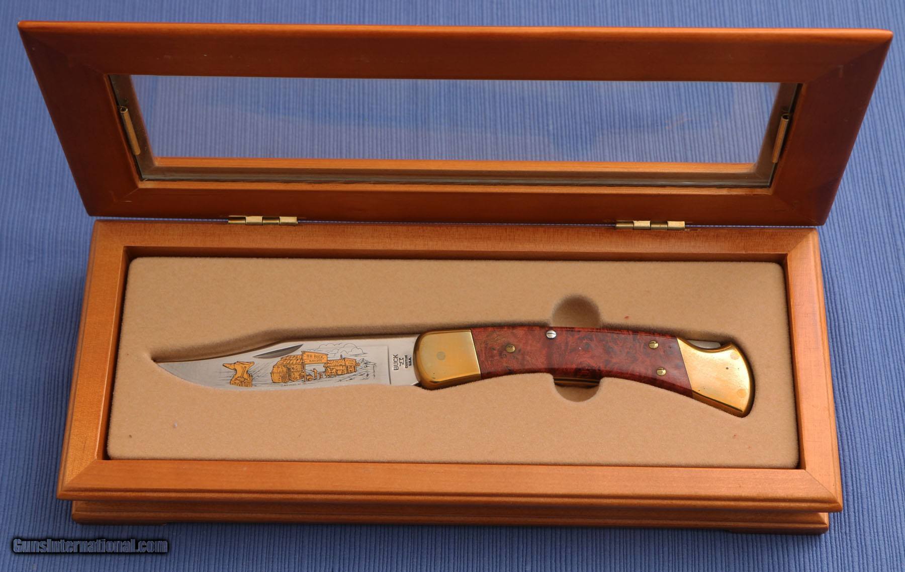 Sold at Auction: Buck 110 & Cooking Guild Knives, Scope, Cleaning