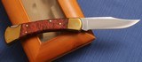 BUCK - Limited Edition - 100 Years - Elderwood Burl - Blacksmith Shop Gold Etch - 5 of 5