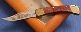 BUCK - Limited Edition - 100 Years - Elderwood Burl - Blacksmith Shop Gold Etch - 3 of 5