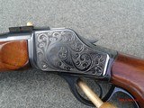 Hi-wall custom Schuetzen engraved 22 Savage HI-Power(5.6x52r) - 5 of 10