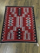 Authentic Navajo Rug , Storm Pattern - 2 of 8