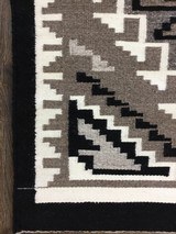 Authentic Navajo Two Grey Hills Rug - 3 of 8