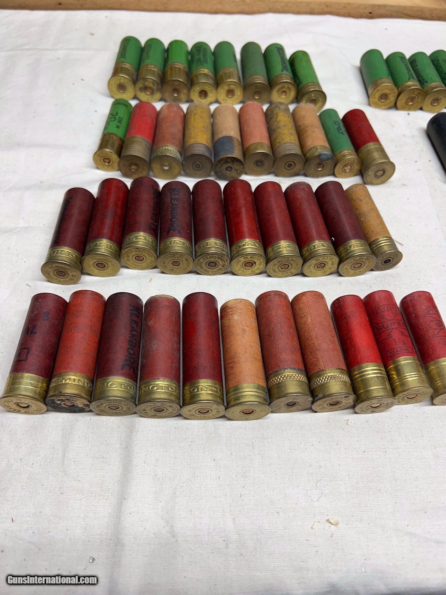 Collection of paper shotgun shells