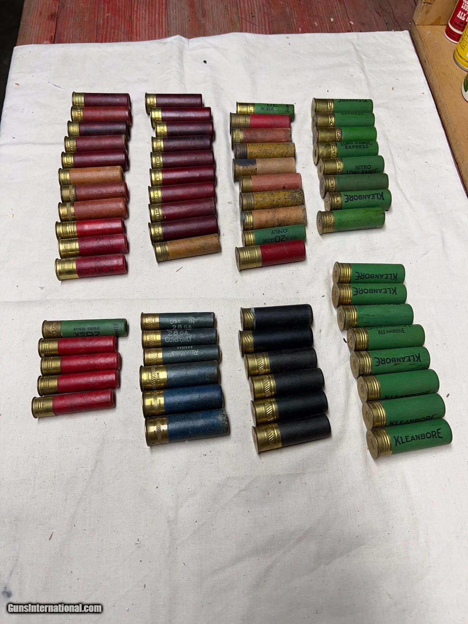 Collection of paper shotgun shells