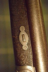 JP Sauer and sons prewar ornate hammer 12 bore side by side with fine Bernard damascus barrels - 7 of 15