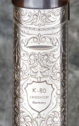 Krieghoff K80 Nickel Super Scroll Step Rib Unsingle Trap Combo 12GA 32