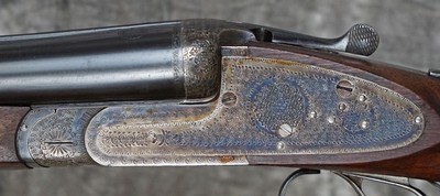Astra Sidelock Ejector Side by Side Game 12GA 27 1/2? (340) PSA West - Image 2 of 6