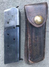 Colt 1911 2 tone magazine with vintage pouch - 1 of 3