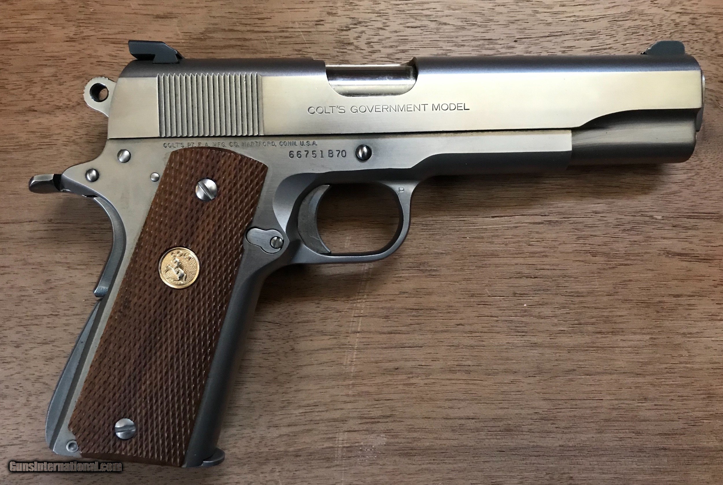 Colt Series 70 Electroless Nickel 1911/Box