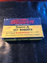 Western brand .257 Roberts Full Box - 1 of 6