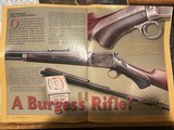 Burgess Wrist Slide Action 44-40 Rifle 2 Barrel Set Extremely Rare - 10 of 15