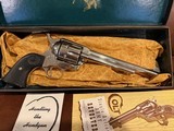 Colt SAA .45 Second Generation Nickel In Original Black Box - 1 of 6