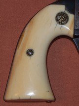 Colt 1st Generation Bisley SAA 38 WCF, 4.75” Barrel, Ivory Grips, Holster c. 1910 - 8 of 15