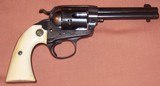Colt 1st Generation Bisley SAA 38 WCF, 4.75” Barrel, Ivory Grips, Holster c. 1910 - 1 of 15