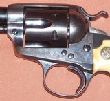 Colt 1st Generation Bisley SAA 38 WCF, 4.75” Barrel, Ivory Grips, Holster c. 1910 - 4 of 15
