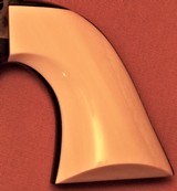 Colt 3rd Generation SAA Single Action Army, Etched Panel Frontier Six Shooter, Blue & Case, 4.75 Barrel, Factory One-piece Ivory Grips, Black Powder F - 6 of 15