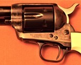 Colt 3rd Generation SAA Single Action Army, Etched Panel Frontier Six Shooter, Blue & Case, 4.75 Barrel, Factory One-piece Ivory Grips, Black Powder F - 3 of 15