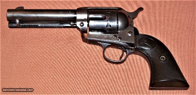 Colt 1st Generation Single Action Army Revolver SAA .32 WCF, 4.75
Barrel, w/Holster, Letter c. 1906