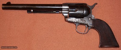 Colt 1st Generation Single Action Army SAA .45LC 7.5" Barrel, Holster, Letter, c. 1893 ANTIQUE