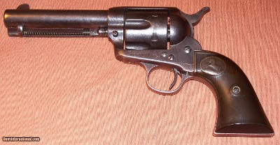 Colt 1st Generation Single Action Army SAA .38WCF 4.75" Barrel, Holster, Letter c. 1900