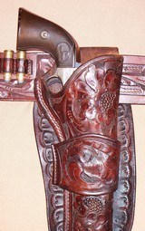 Colt 1st Gen. SAA Colt Frontier Six Shooter 4.75” Barrel Texas Shipped c.1906 w/Holster & Cartridge Belt, Letter - 14 of 15