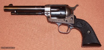Colt 1st Generation SAA Singe Action Army .32 WCF, 5.5
Made 1916, Shipped to Ohio w/Holster, Letter