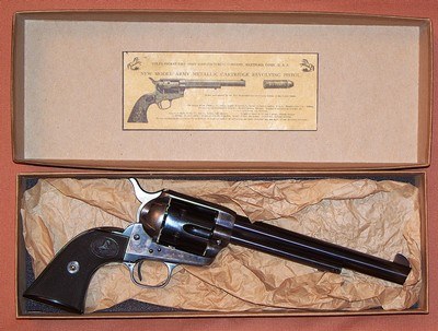 Exquisite 1st Generation Colt Single Action Army Revolver .45LC 7.5” Barrel c. 1921, with Box and Letter